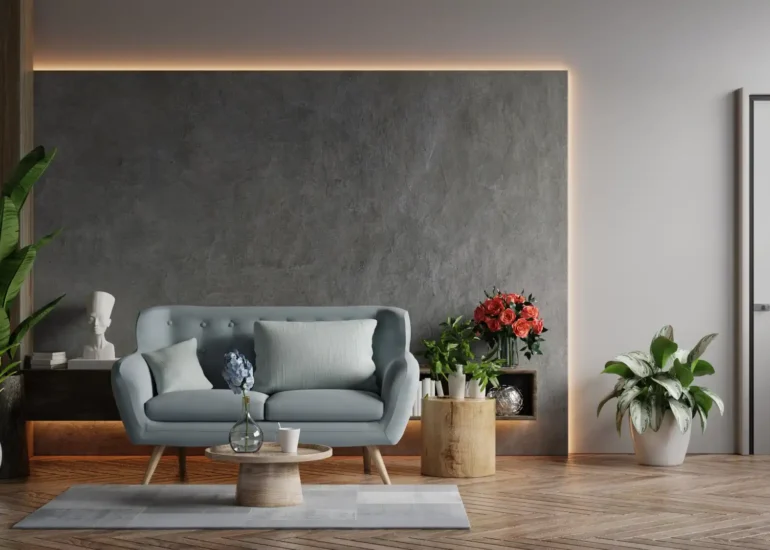 Grey sofa set Interior Photography
